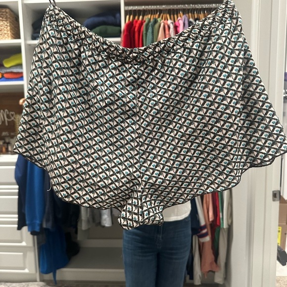 Zara Stylish Blue Patterned Women's Shorts - Picture 8 of 8